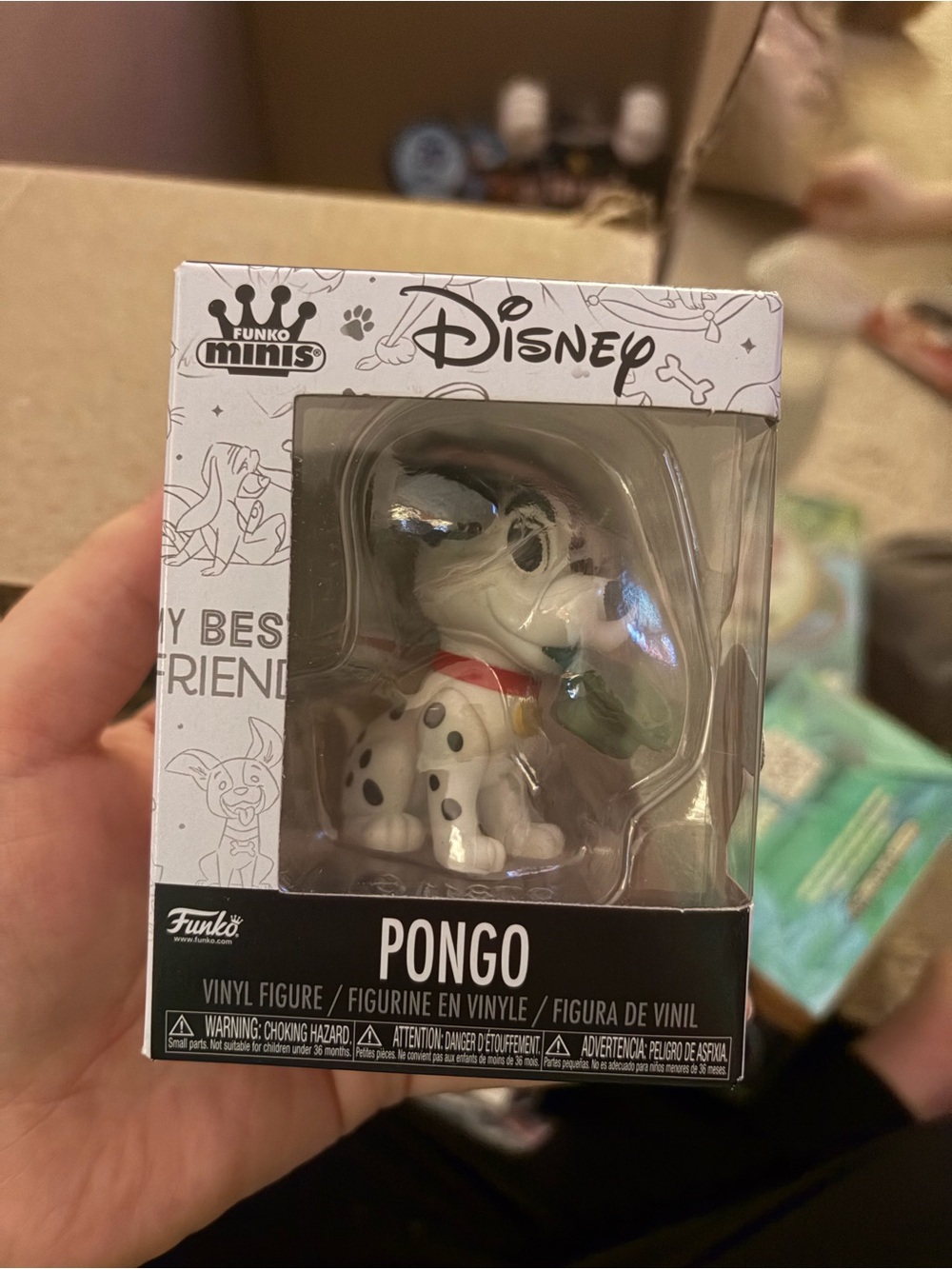 Funko Disney Pongo Vinyl Figure - White, Black, Red, Green